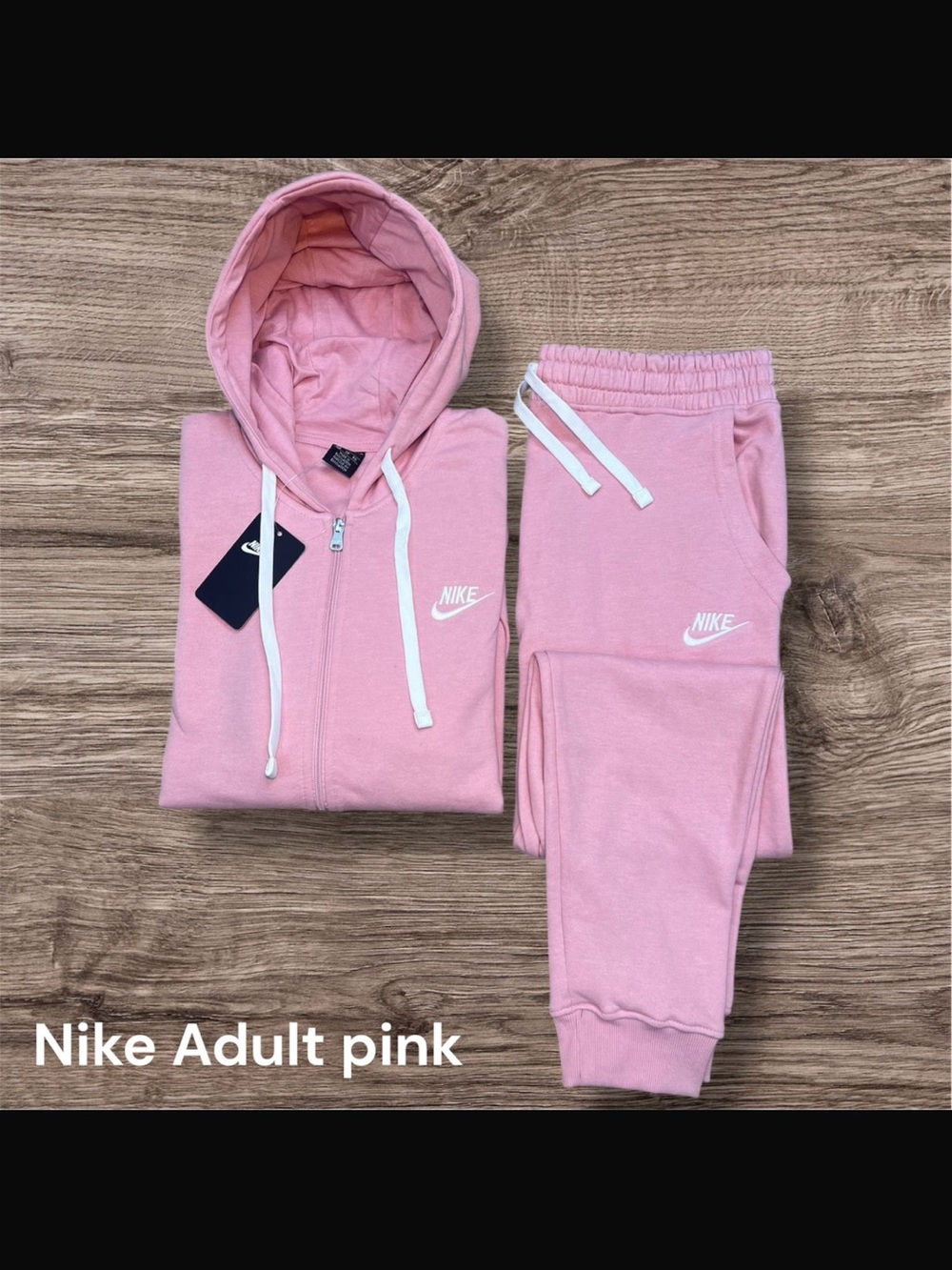 Nike Pink Zip Hoodie and Joggers Set